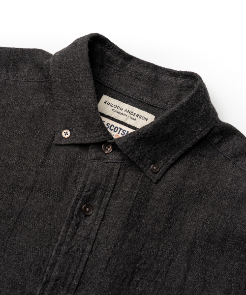 EDINBURGH CLUB（エディンバラクラブ）の「BRITISH ARMY OFFICER SHIRT (CHARCOAL)（シャツ/ブラウス・メンズ・チャコール・SMALL/MEDIUM/LARGE）」の3枚目の写真