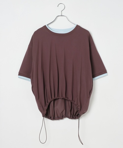 LEPSIM(レプシィム)の「《レプクル》配色プルオーバーSS 1046937(Tシャツ/カットソー・レディース・ブラック/ブラウン/ピンク/グレイッシュベージュ・FREE)」の16枚目の写真