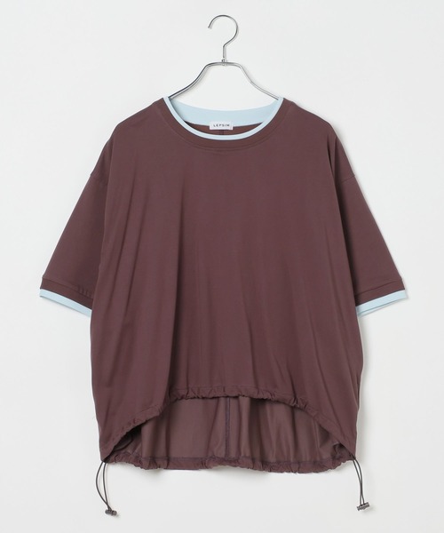 LEPSIM(レプシィム)の「《レプクル》配色プルオーバーSS 1046937(Tシャツ/カットソー・レディース・ブラック/ブラウン/ピンク/グレイッシュベージュ・FREE)」の15枚目の写真