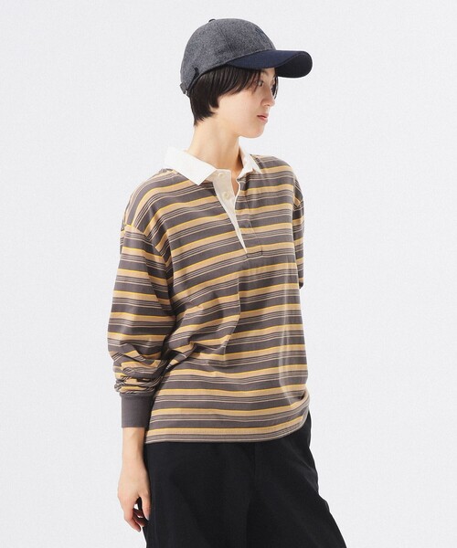 BEAMS BOY(ビームスボーイ)の「ラグビー ジャージー ロング スリーブ(Tシャツ/カットソー・レディース・ネイビー系/アイボリー系/ブラウン系・2/0/1)」の18枚目の写真