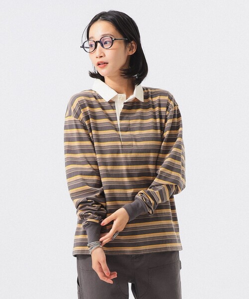 BEAMS BOY(ビームスボーイ)の「ラグビー ジャージー ロング スリーブ(Tシャツ/カットソー・レディース・ネイビー系/アイボリー系/ブラウン系・2/0/1)」の20枚目の写真