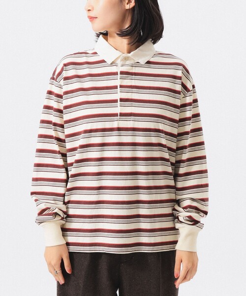 BEAMS BOY(ビームスボーイ)の「ラグビー ジャージー ロング スリーブ(Tシャツ/カットソー・レディース・ネイビー系/アイボリー系/ブラウン系・2/0/1)」の21枚目の写真