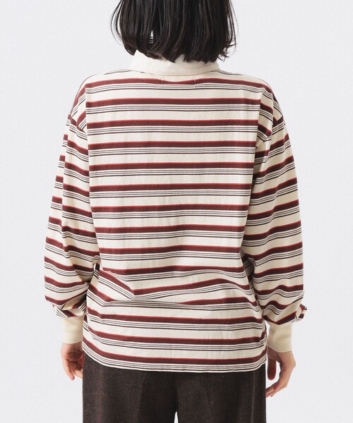 BEAMS BOY(ビームスボーイ)の「ラグビー ジャージー ロング スリーブ(Tシャツ/カットソー・レディース・ネイビー系/アイボリー系/ブラウン系・2/0/1)」の5枚目の写真