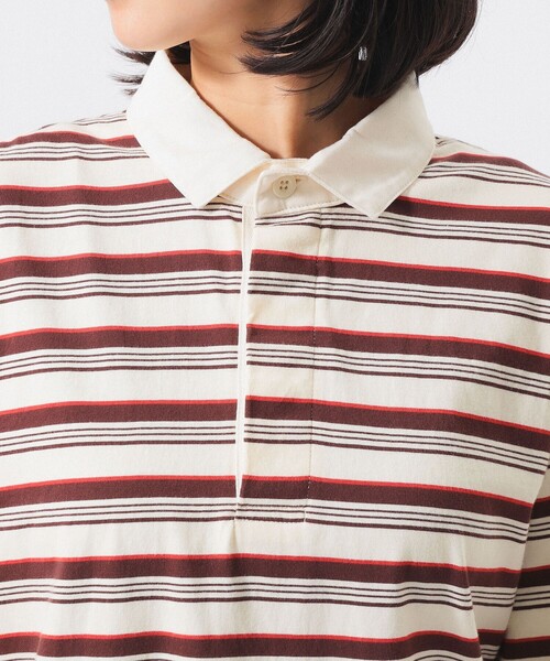 BEAMS BOY(ビームスボーイ)の「ラグビー ジャージー ロング スリーブ(Tシャツ/カットソー・レディース・ネイビー系/アイボリー系/ブラウン系・2/0/1)」の6枚目の写真