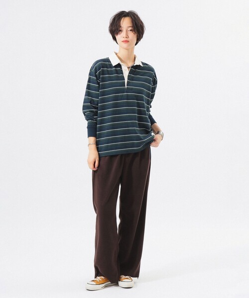 BEAMS BOY(ビームスボーイ)の「ラグビー ジャージー ロング スリーブ(Tシャツ/カットソー・レディース・ネイビー系/アイボリー系/ブラウン系・2/0/1)」の8枚目の写真