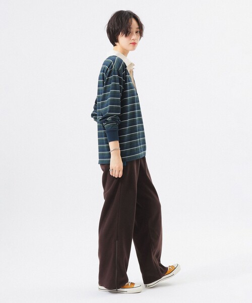 BEAMS BOY(ビームスボーイ)の「ラグビー ジャージー ロング スリーブ(Tシャツ/カットソー・レディース・ネイビー系/アイボリー系/ブラウン系・2/0/1)」の9枚目の写真