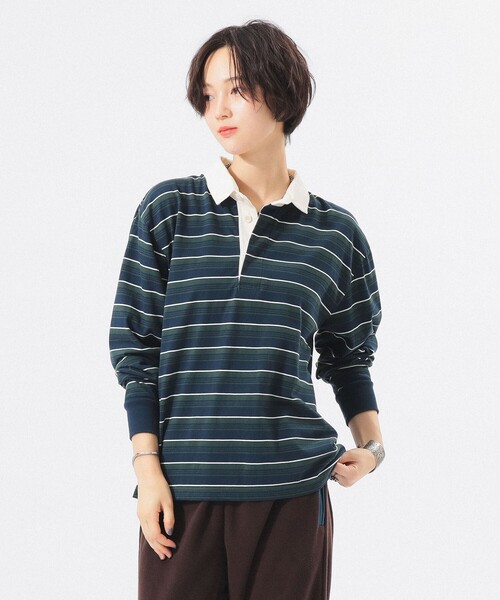 BEAMS BOY(ビームスボーイ)の「ラグビー ジャージー ロング スリーブ(Tシャツ/カットソー・レディース・ネイビー系/アイボリー系/ブラウン系・2/0/1)」の22枚目の写真