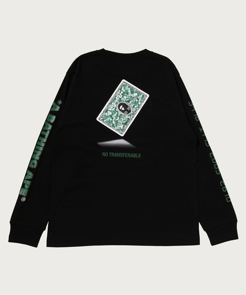 A BATHING APE（アベイシングエイプ）の「BAPE CARD GRAPHIC LONG SLEEVE TEE BAPEC（Tシャツ/カットソー・メンズ・ホワイト×グリーン/ブラック×ゴールド/ブラック×グリーン/ホワイト×ゴールド・X-LARGE/SMALL/LARGE/XX-LARGE/MEDIUM/XXX-LARGE）」の7枚目の写真
