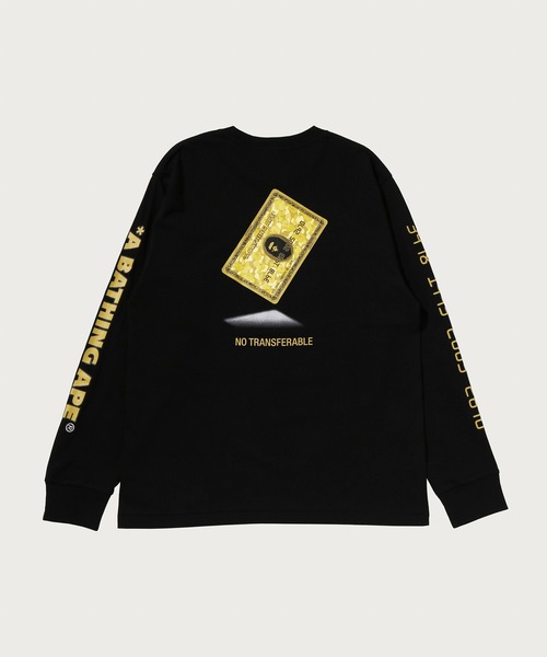 A BATHING APE（アベイシングエイプ）の「BAPE CARD GRAPHIC LONG SLEEVE TEE BAPEC（Tシャツ/カットソー・メンズ・ホワイト×グリーン/ブラック×ゴールド/ブラック×グリーン/ホワイト×ゴールド・X-LARGE/SMALL/LARGE/XX-LARGE/MEDIUM/XXX-LARGE）」の8枚目の写真