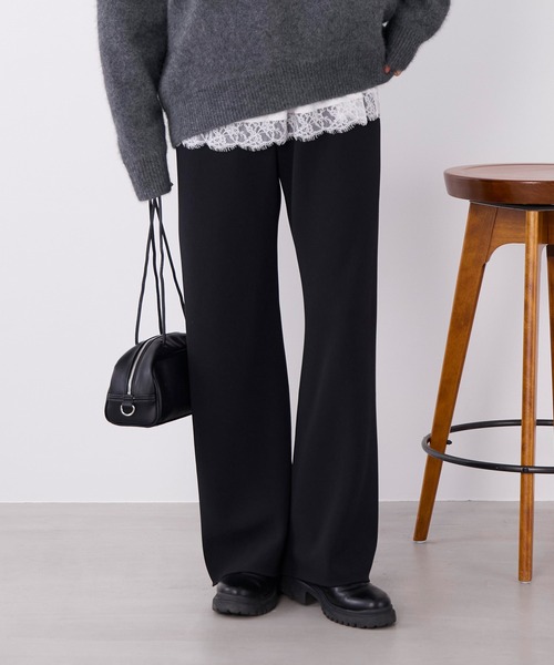 MICA&DEAL(マイカ&ディール)の「美脚パンツ〈3サイズ展開〉(その他パンツ・レディース・グレー/ブラック/ブラウン・34/36/38)」の2枚目の写真