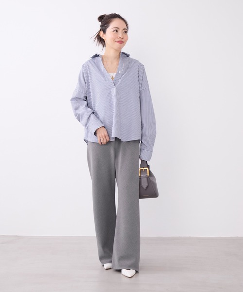 MICA&DEAL(マイカ&ディール)の「美脚パンツ〈3サイズ展開〉(その他パンツ・レディース・グレー/ブラック/ブラウン・34/36/38)」の7枚目の写真