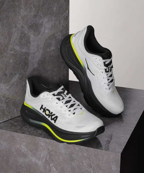 HOKA(ホカ)の「M BONDI 9 1162011-WTCT(スニーカー・メンズ・ホワイト・26cm/28cm/27.5cm/27cm/26.5cm)」の1枚目の写真