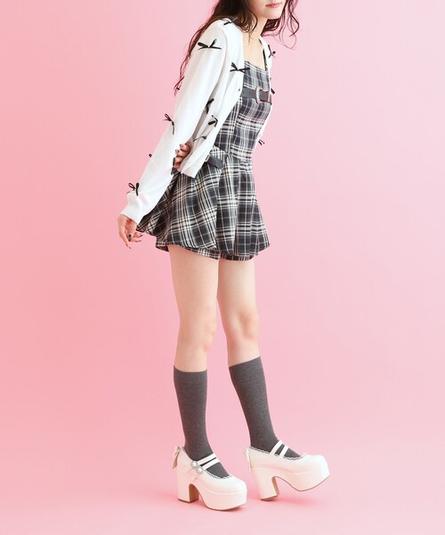 cs T&P(シーエスティーアンドピー)の「厚底バックリボンパンプス(パンプス・レディース・アイボリー系1/ブラック系2/ブラック系1/ワイン系3・LL/S/M/L)」の5枚目の写真