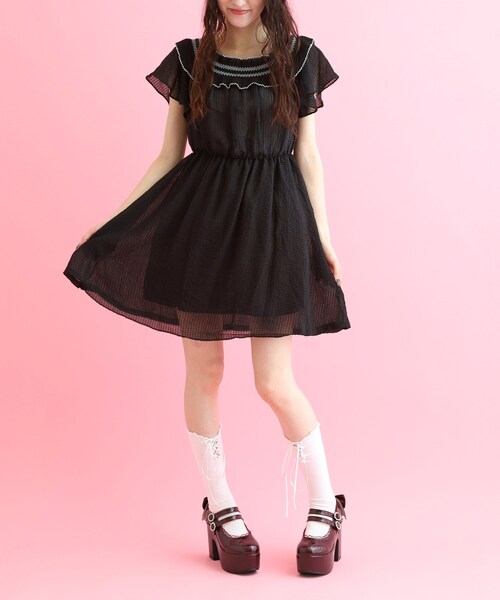 cs T&P(シーエスティーアンドピー)の「厚底バックリボンパンプス(パンプス・レディース・アイボリー系1/ブラック系2/ブラック系1/ワイン系3・LL/S/M/L)」の11枚目の写真