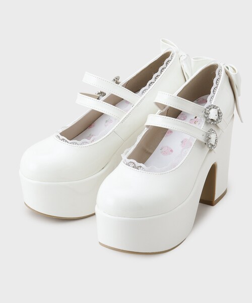 cs T&P(シーエスティーアンドピー)の「厚底バックリボンパンプス(パンプス・レディース・アイボリー系1/ブラック系2/ブラック系1/ワイン系3・LL/S/M/L)」の15枚目の写真