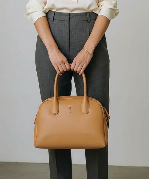 no:rae(ノラエ)の「【no:rae / ノラエ】JG30 ボストンバッグ(ボストンバッグ・レディース・ベージュ/ブラック・ONE SIZE)」の7枚目の写真
