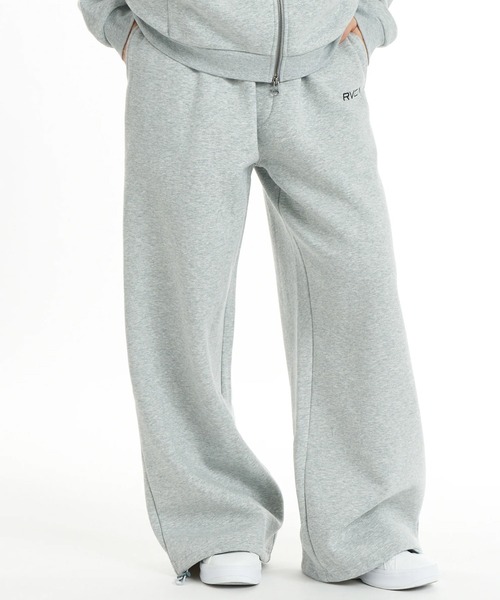 RVCA（ルーカ）の「RVCA/ルーカ ロングパンツ スウェット ロゴ ワンポイント 裏起毛 セットアップ対応 BG044704（スウェットパンツ・レディース・ブラック/ライトピンク/ヘザーグレー/スミクロ・S/M）」の3枚目の写真