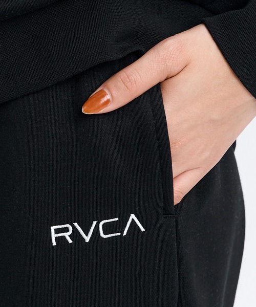 RVCA（ルーカ）の「RVCA/ルーカ ロングパンツ スウェット ロゴ ワンポイント 裏起毛 セットアップ対応 BG044704（スウェットパンツ・レディース・ブラック/ライトピンク/ヘザーグレー/スミクロ・S/M）」の12枚目の写真