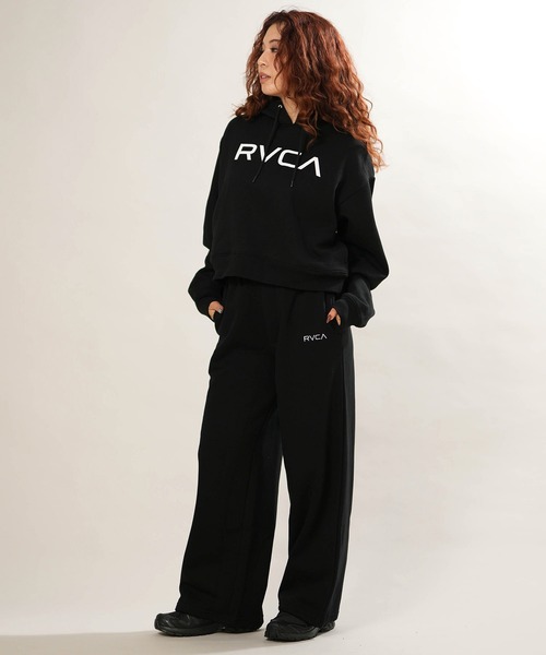 RVCA（ルーカ）の「RVCA/ルーカ ロングパンツ スウェット ロゴ ワンポイント 裏起毛 セットアップ対応 BG044704（スウェットパンツ・レディース・ブラック/ライトピンク/ヘザーグレー/スミクロ・S/M）」の8枚目の写真