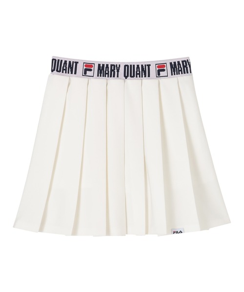 MARY QUANT(マリークワント)の「FILA × MARY QUANT プリーツミニ スカート(スカート・レディース・ブラック/ホワイト・M)」の3枚目の写真