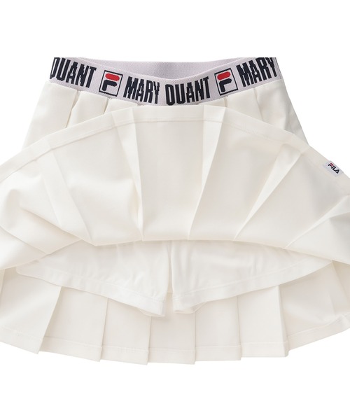 MARY QUANT(マリークワント)の「FILA × MARY QUANT プリーツミニ スカート(スカート・レディース・ブラック/ホワイト・M)」の5枚目の写真