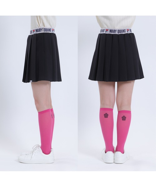 MARY QUANT(マリークワント)の「FILA × MARY QUANT プリーツミニ スカート(スカート・レディース・ブラック/ホワイト・M)」の9枚目の写真
