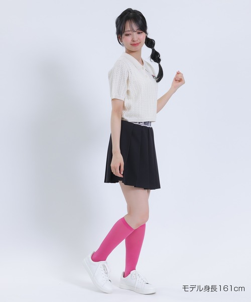 MARY QUANT(マリークワント)の「FILA × MARY QUANT プリーツミニ スカート(スカート・レディース・ブラック/ホワイト・M)」の15枚目の写真