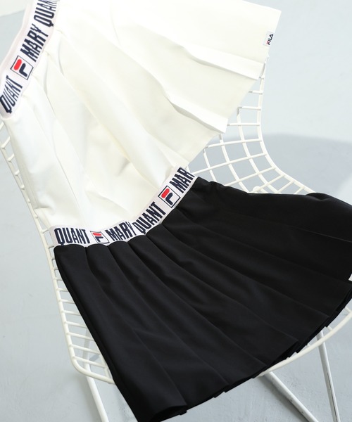 MARY QUANT(マリークワント)の「FILA × MARY QUANT プリーツミニ スカート(スカート・レディース・ブラック/ホワイト・M)」の17枚目の写真