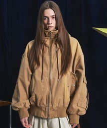 MAISON SPECIAL（メゾンスペシャル）の「《UNISEX》Cargo Pocket Duck Fabric Prime-Over Zip Hoodie Blouson カーゴポケットダックプライムオーバージップフーディーブルゾン【MAISON SPECIAL メゾンスペシャル】（ブルゾン）」