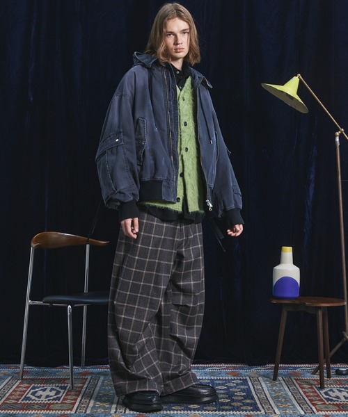 MAISON SPECIAL（メゾンスペシャル）の「《UNISEX》Cargo Pocket Duck Fabric Prime-Over Zip Hoodie Blouson/カーゴポケットダックプライムオーバージップフーディーブルゾン【MAISON SPECIAL/メゾンスペシャル】（ブルゾン・メンズ・ベージュ/ブラック/ネイビー・0/2/1）」の4枚目の写真