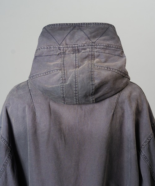 MAISON SPECIAL（メゾンスペシャル）の「《UNISEX》Cargo Pocket Duck Fabric Prime-Over Zip Hoodie Blouson/カーゴポケットダックプライムオーバージップフーディーブルゾン【MAISON SPECIAL/メゾンスペシャル】（ブルゾン・メンズ・ベージュ/ブラック/ネイビー・0/2/1）」の19枚目の写真