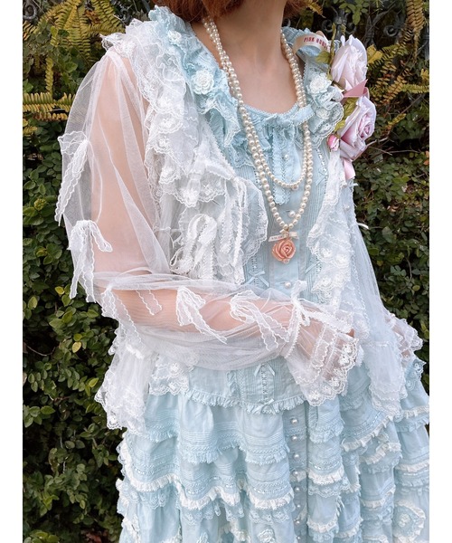PINK HOUSE(ピンクハウス)の「Rose Pearlモチーフネックレス(ネックレス・レディース・ホワイト・フリー)」の5枚目の写真