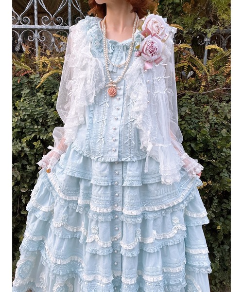 PINK HOUSE(ピンクハウス)の「Rose Pearlモチーフネックレス(ネックレス・レディース・ホワイト・フリー)」の3枚目の写真