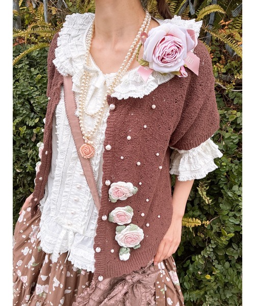 PINK HOUSE(ピンクハウス)の「Rose Pearlモチーフネックレス(ネックレス・レディース・ホワイト・フリー)」の9枚目の写真