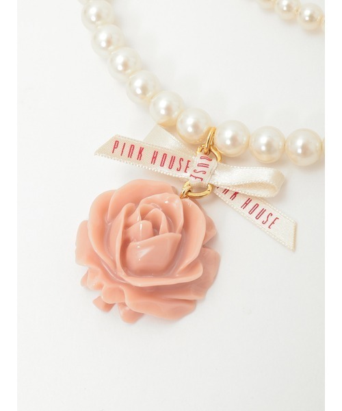 PINK HOUSE(ピンクハウス)の「Rose Pearlモチーフネックレス(ネックレス・レディース・ホワイト・フリー)」の12枚目の写真