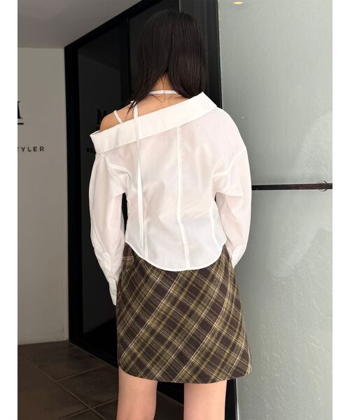 MURUA(ムルーア)の「マルチウェイオフショルストリングシャツ(シャツ/ブラウス・レディース・ホワイト/ブルー/その他1・FREE)」の14枚目の写真