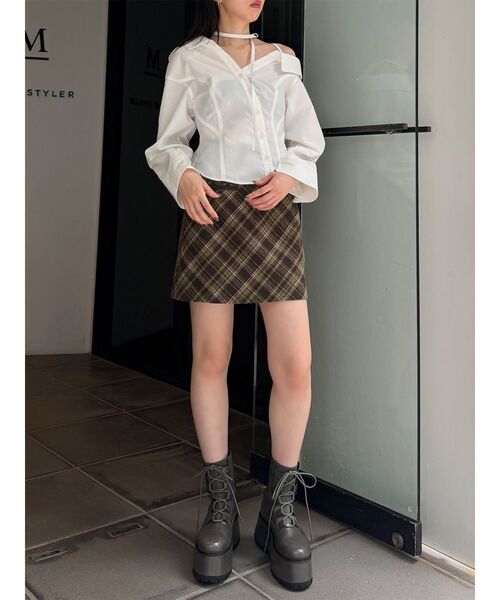 MURUA(ムルーア)の「マルチウェイオフショルストリングシャツ(シャツ/ブラウス・レディース・ホワイト/ブルー/その他1・FREE)」の16枚目の写真