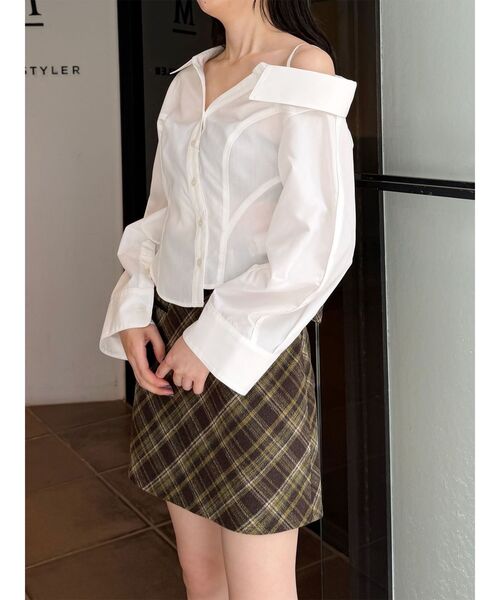 MURUA(ムルーア)の「マルチウェイオフショルストリングシャツ(シャツ/ブラウス・レディース・ホワイト/ブルー/その他1・FREE)」の19枚目の写真