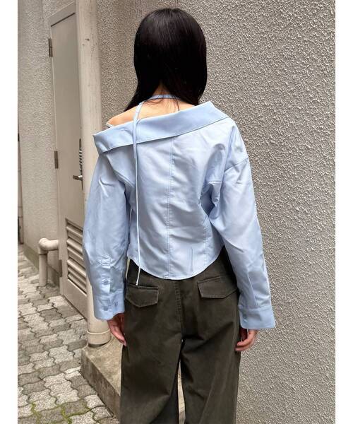 MURUA(ムルーア)の「マルチウェイオフショルストリングシャツ(シャツ/ブラウス・レディース・ホワイト/ブルー/その他1・FREE)」の22枚目の写真
