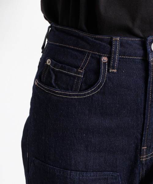 cepo（セポ）の「ダブルニーワイドストレートデニムパンツ（デニムパンツ・レディース・ブルー系1/ワンウォッシュ・S/M/L）」の22枚目の写真