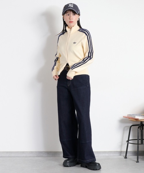 cepo（セポ）の「ダブルニーワイドストレートデニムパンツ（デニムパンツ・レディース・ブルー系1/ワンウォッシュ・S/M/L）」の10枚目の写真