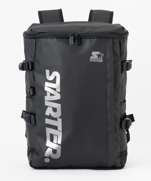 STARTER（スターター）の「【STARTER スターター】ボックス型リュック 撥水 スクールバッグ バックパック 通学（バックパック/リュック・メンズ・ブラック×シルバー/ブラック×ブルー/ブラック×ブラック・FREE）」の10枚目の写真