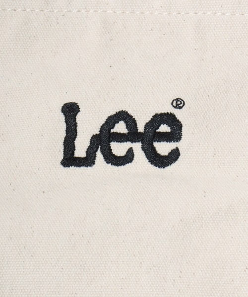 Lee(リー)の「Lee/リー キャンバス ロゴ ワンポイント刺繍 ワークポケット ビッグショルダーバッグ/大容量/レディース メンズ(ショルダーバッグ・レディース・オフホワイト/ブラック・FREE)」の8枚目の写真