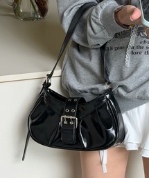 バックルデザインミニショルダーバッグ