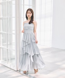 polaura（ポローラ）の「クリスタルプリーツティアードワンピース（ワンピース）」