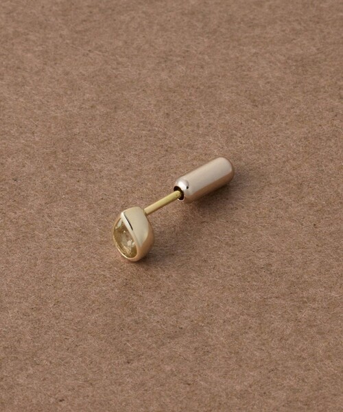 ete bijoux（エテビジュー）の「[ピース] K10YG レモンクォーツ ピアス（ピアス（片耳用）・レディース・イエローゴールド・FREE）」の4枚目の写真
