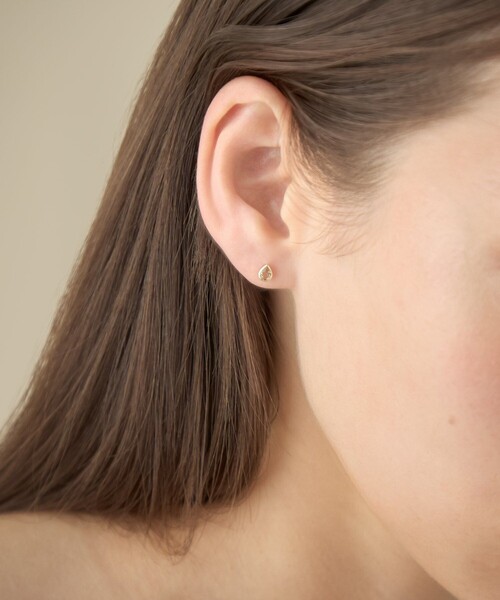 ete bijoux（エテビジュー）の「[ピース] K10YG レモンクォーツ ピアス（ピアス（片耳用）・レディース・イエローゴールド・FREE）」の3枚目の写真