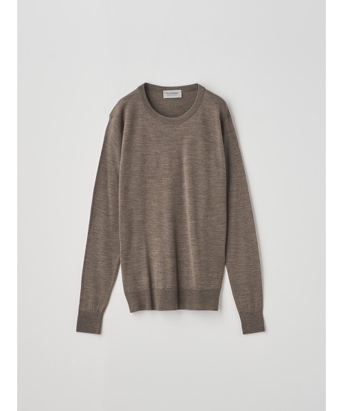 JOHN SMEDLEY(ジョンスメドレー)の「クルーネック長袖ニットプルオーバー(ニット/セーター・レディース・ブラウン系その他・S)」の1枚目の写真
