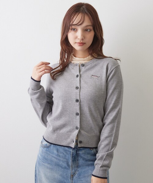DRESSTERIOR(ドレステリア)の「ゼニアバル―ファキャッシュウールクルーネックカーディガン(カーディガン/ボレロ・レディース・グレー/ブルー系その他/ベージュ/ブラウン系その他/ネイビー・38/36)」の2枚目の写真