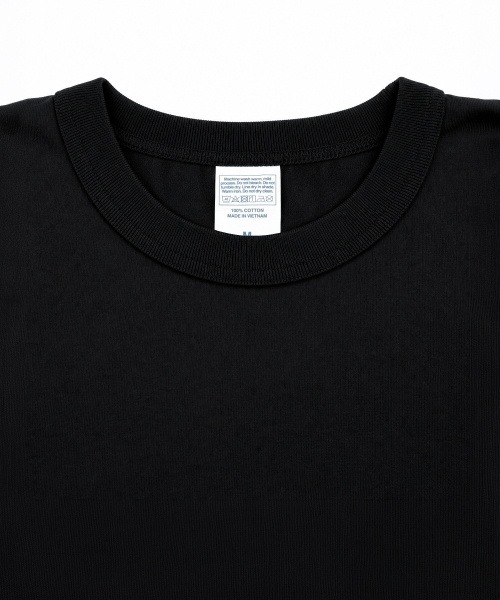 C WEAR BY THE GENIUS(シーウェアバイザジーニアス)の「ネックバインディングオーバーサイズクロップTシャツブラック(Tシャツ/カットソー・レディース・その他・X-LARGE/XX-LARGE/SMALL/MEDIUM/LARGE)」の7枚目の写真